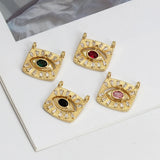 Meibeads Crystal Turkey Evil Eye Charm Pendant for DIY Jewelry