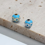 Meibeads Evil Eye Pendant DIY Accessories Copper Charm for Jewelry Making