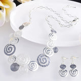 Geometric Enamel Necklace Set for Women Statement Choker