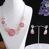 Colorful Enamel Big Circle Choker Necklace for Women