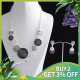 Colorful Enamel Big Circle Choker Necklace for Women