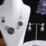 Colorful Enamel Big Circle Choker Necklace for Women