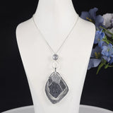 Green Double Layer Geometric Pendant Necklace For Women