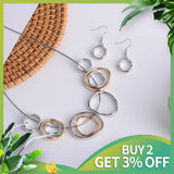 Geometric Necklace Choker Chain Bridal Wedding Jewelry