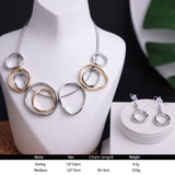 Geometric Necklace Choker Chain Bridal Wedding Jewelry