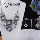 Enamel Irregular Geometry Necklace Chokers Women's Necklaces Alloy Chain