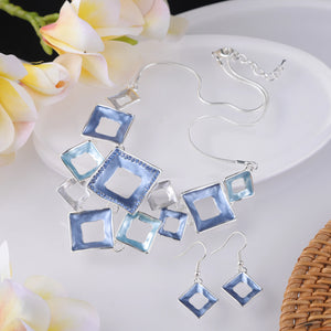 Enamel Irregular Geometry Necklace Chokers Women's Necklaces Alloy Chain