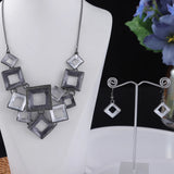 Enamel Irregular Geometry Necklace Chokers Women's Necklaces Alloy Chain