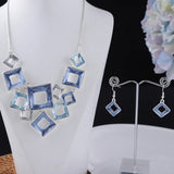 Enamel Irregular Geometry Necklace Chokers Women's Necklaces Alloy Chain
