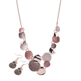 Enamel Necklace Set Geometric Woman Jewelry Silver Necklaces for Party
