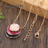 Flower Necklace Small Pendant Accessory Chain Christmas Necklaces Women Chokers
