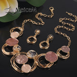 Geometric Enamel Chain Choker Necklace for Women Mother