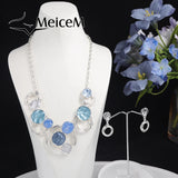 Geometric Enamel Chain Choker Necklace for Women Mother