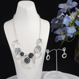 Geometric Enamel Chain Choker Necklace for Women Mother