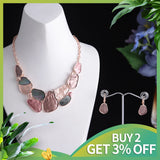 Gray Shell Geometric Circle Choker Necklace for Women