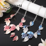 Personality Leaves Necklace 2000s Chokers Jewelry Christmas Chains Necklaces