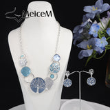 Tree of Life Enamel Chain Choker Necklace for Women