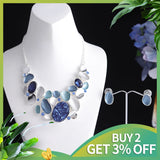 Resin Geometric Choker Set Acrylic Necklace