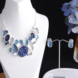 Resin Geometric Choker Set Acrylic Necklace