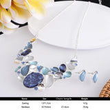Resin Geometric Choker Set Acrylic Necklace