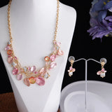 Women Necklace Plated Leaf Drop Female Necklaces Unique Mother's Gift