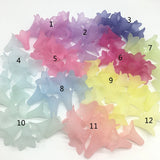 Acrylic Scrub Jewelry Beads 21*23mm Monochrome Morning Glory