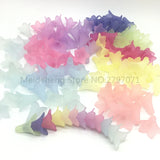 Acrylic Scrub Jewelry Beads 21*23mm Monochrome Morning Glory