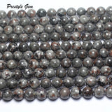 Meihan Natural American Yooperlite Smooth Round Beads 8mm-12mm