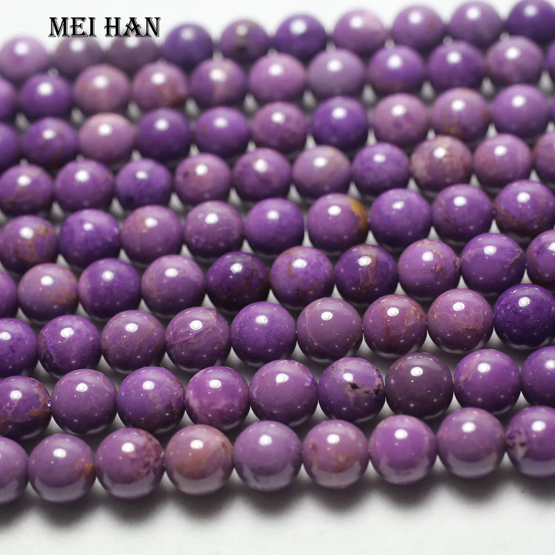 Meihan Morocco phosphosiderite smooth round loose beads 7.5-8mm 8-8.8mm