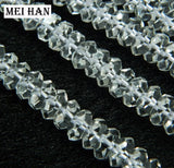 Meihan Natural Crystal Faceted Rondelle Beads 3.5*7.5mm Set
