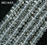 Meihan Natural Crystal Faceted Rondelle Beads 3.5*7.5mm Set
