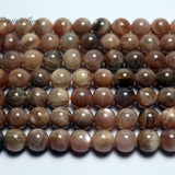 Meihan 8mm Sunstone Smooth Round Loose Beads for Jewelry Making