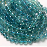 Meihan A+ 6mm 8mm Fluorite Round Loose Beads