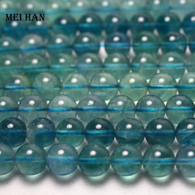 Meihan A+ 6mm 8mm Fluorite Round Loose Beads