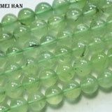 Meihan Natural 9.5-10mm Prehnite Green Grape Round Loose Beads