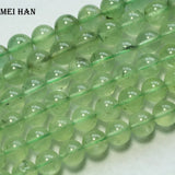 Meihan Natural 9.5-10mm Prehnite Green Grape Round Loose Beads