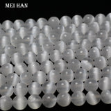 Meihan 10mm Selenite Calcite Gem Beads Round Stone for Jewelry Making
