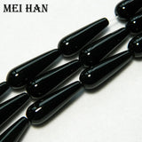 Meihan 10*30mm Agate Teardrop Smooth Beads for Jewelry Making