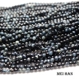 Meihan 4.5mm Hawk's Eye Round Loose Beads Set for Jewelry Making