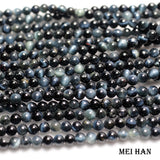 Meihan 4.5mm Hawk's Eye Round Loose Beads Set for Jewelry Making