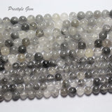 Meihan Cloud Crystal Quartz 8mm Round Beads for Jewelry Making