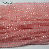 Meihan Pink Quartz Crystal 4.5mm Cube Loose Beads Set for Jewelry Making