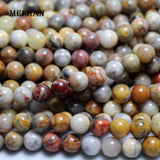 Meihan 8mm Crazy Agate Smooth Round Loose Beads for Jewelry Making DIY