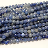 Meihan 8mm Aventurine Round Stones Beads 3-Strand Set