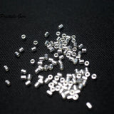 Meihan 925 Silver Beads 1.5mm DIY Bracelet or Necklace Findings
