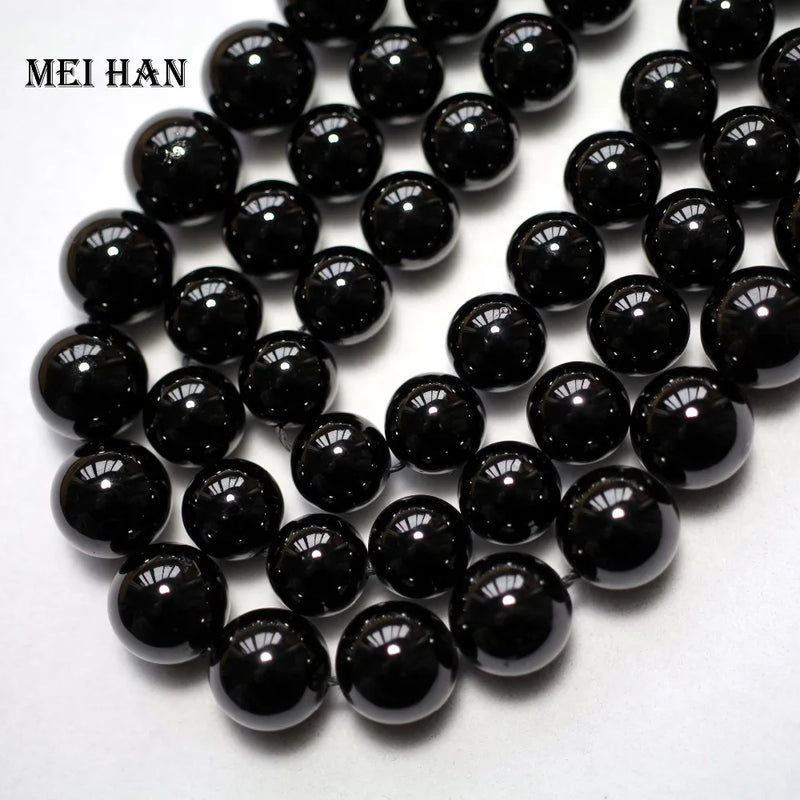 Meihan A Tourmaline 4-10mm Round Loose Beads Gem Stone DIY