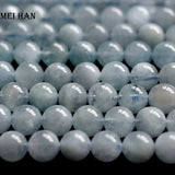 Meihan 8mm Aquamarine Round Charm Gemstone
