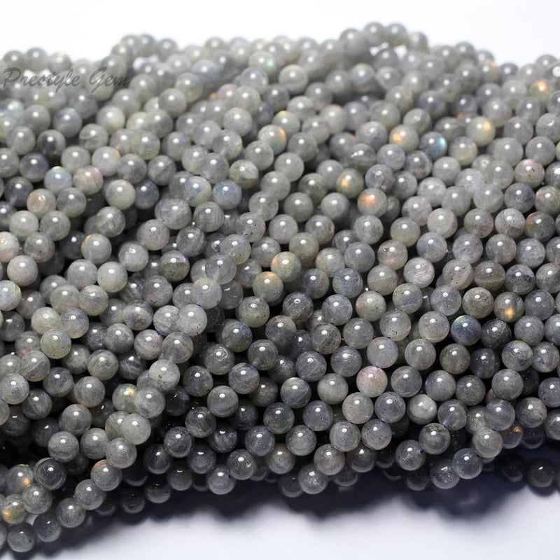 Madagascar Labradorite Smooth Loose Beads 6-6.8mm Set