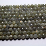 Madagascar Labradorite Smooth Loose Beads 6-6.8mm Set