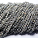 Madagascar Labradorite Smooth Loose Beads 6-6.8mm Set